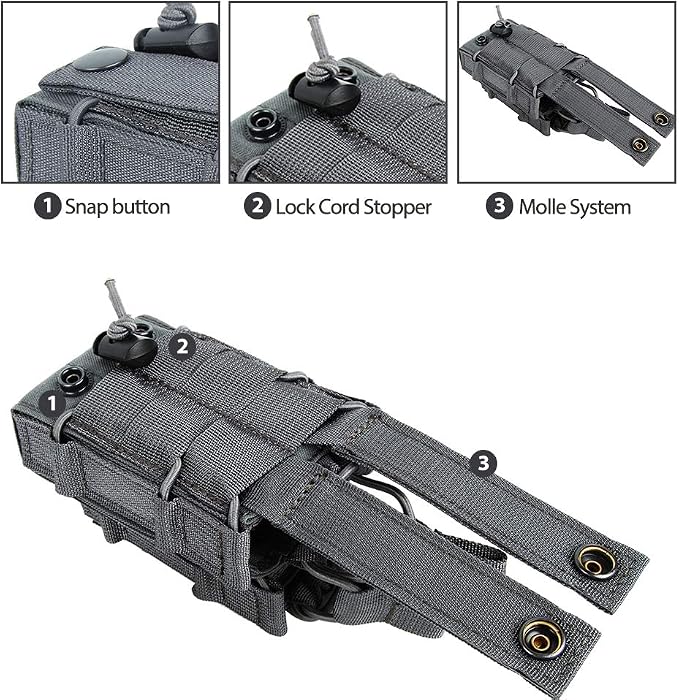 EXCELLENT ELITE SPANKER Open Top M4 M14 M16 AR15 Mag Pouch and Single Pistol Mag Pouch Flashlight Holder Magazine