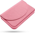Business Card Holder，PU Leather Business Card Case Color Printing Pattern Card Holder Wallet，Pockets Magnetic Credit Card Holders for Men and Women，Pink
