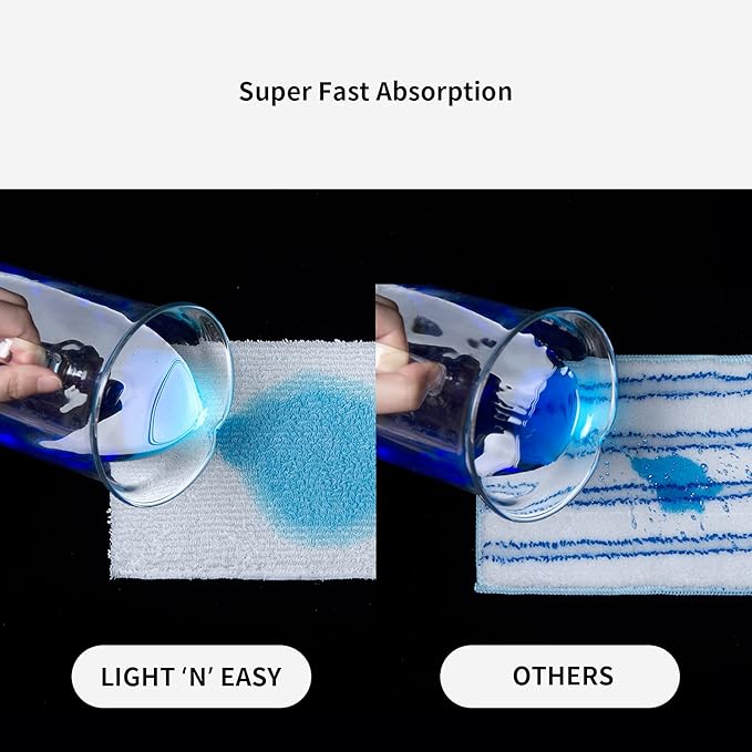 LIGHT 'N' EASY Steam Mop Pads Replacement Reusable Original for S3601/7688ANB/7688ANW/S6/S15（6pcs）