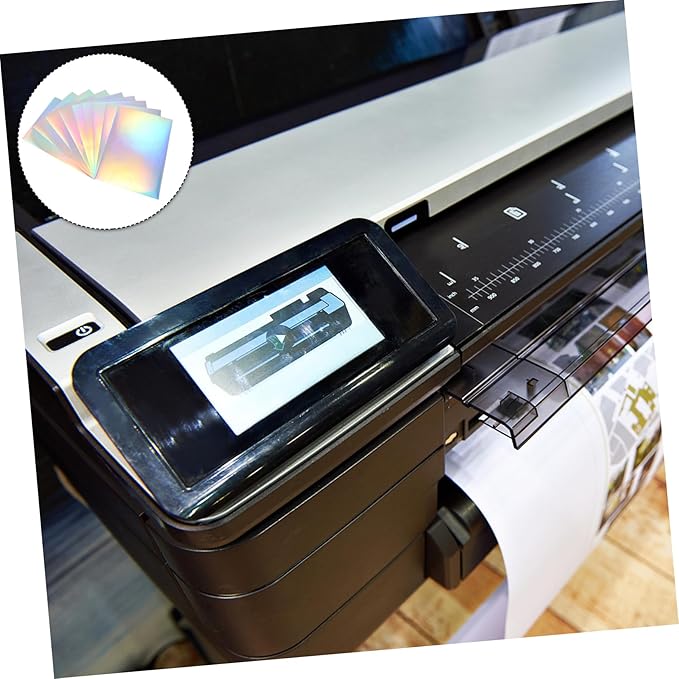 Lurrose 20pcs Self-Adhesive Printable Stickers for High-Resolution Labeling for Home Office Supermarkets