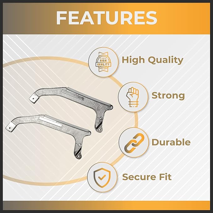 Stair Climber Cart Kit - for 2 Wheel Stair Climbing Hand Trucks - Easily Move Hand Cart Over Stairs and Curbs - Aluminum Polymer Slide Bars -Compatible with 8" and 10" Wheels