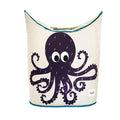3 Sprouts Baby Laundry Basket for Nursery - Hamper with Handles/Lid, Large Storage Basket, Toy Bin, Room Decor - Kids Hamper, Baby Clothes Storage Organizer, Octopus