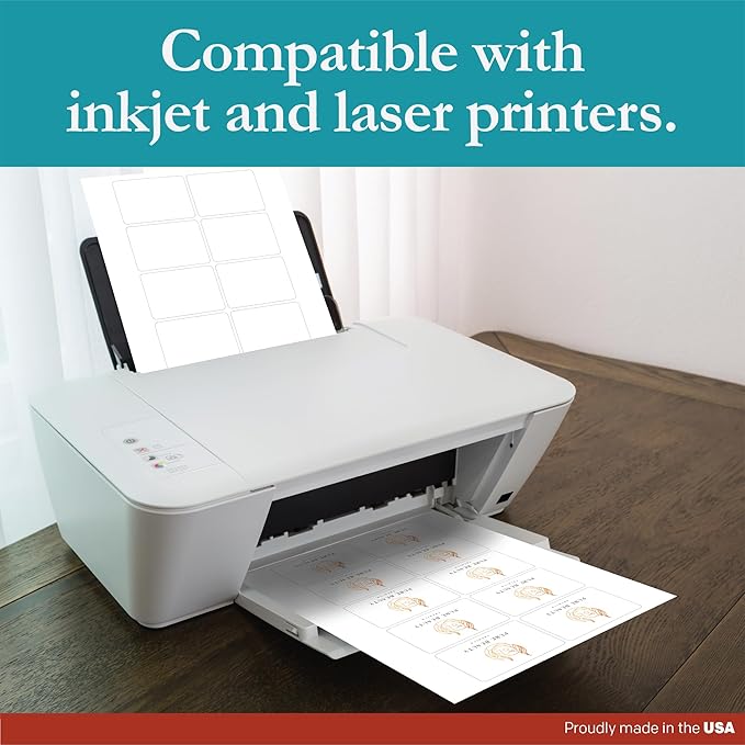 Premium Label Supply White Sticker Product/Shipping Labels – 3" x 2" – Laser/Inkjet Compatible – (10 per Sheet), 2000 Sheets – 20,000 Total Adhesive Labels