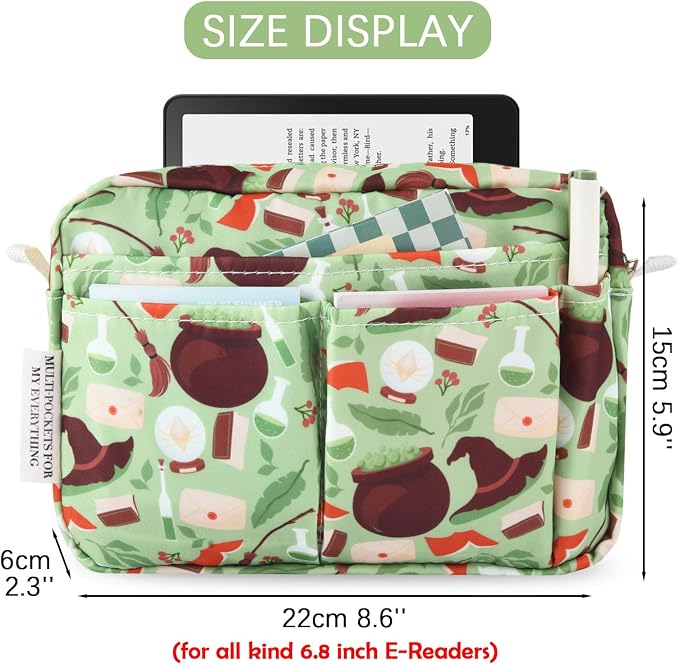Multiple Pockets Portfolio Organizer with Zippered,Storage Pencil Pouch Bag | Waterproof Travel Toiletry Bag,Portable Pencil Pouch for Notebooks,Stationeries,Make-up,Journal Office Art Supplies,lvmofa