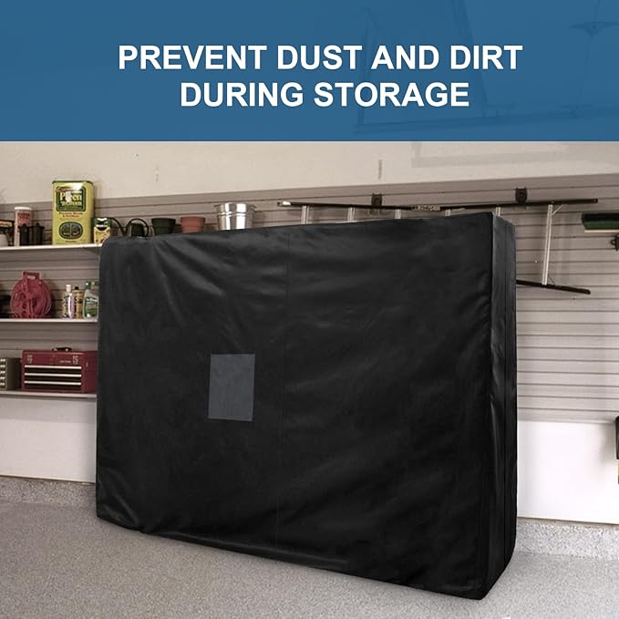 Mattress Bags for Moving and Storage, Heavy Duty Full Mattress Bag with 4 Strong Handles, Waterproof Mattress Cover/Protector for Moving Full Size, Reusable Thick Tarp, Black