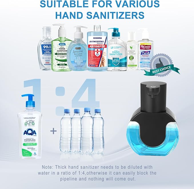 2 Pack Automatic Soap Dispenser Touchless,14.2oz/420ML Auto Liquid Soap Dispenser,Rechargeabled Wall Mounted Smart Pump for Bathroom Kitchen