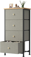 Sweetcrispy 4 Drawer Fabric Dresser Storage Tower Nightstand Chest | Small bedroom dresser and nightstand with sturdy frame,Perfect for closet,entryway,dorm,Easy assembly,Dark Green