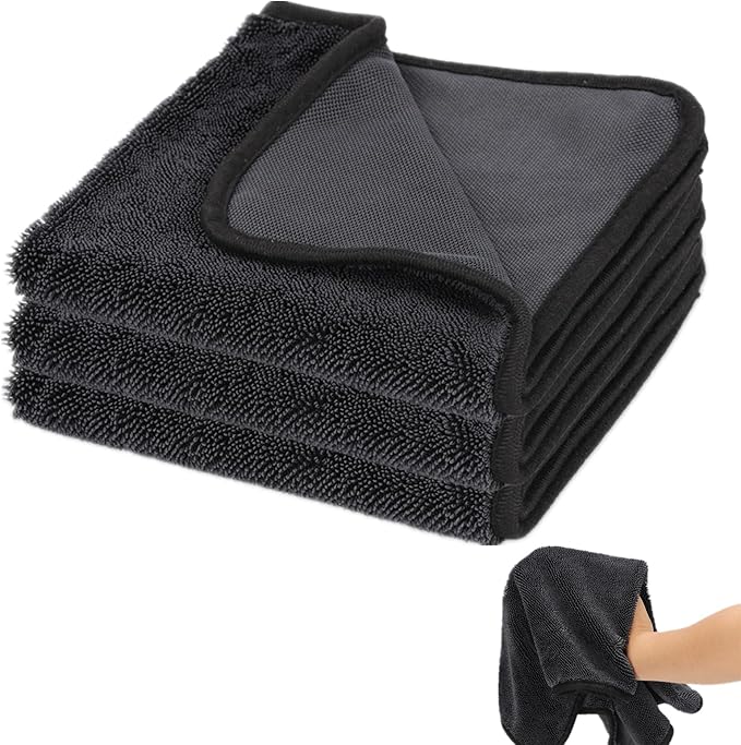 Longzhuo 3 Pack Microfiber Bath Towels, 15.7 x 23.6 Inches Microfiber Cleaning Cloth Towel Super Absorbent Microfiber Bath Towels, Streak Free Glass Window Car Mirror Bathroom, Perfect for Daily Use