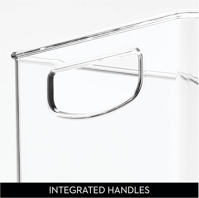 iDesign Stackable Clear Plastic Bin | Kitchen Organizers and Storage, For Fridge and Pantry