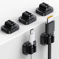 5Pack Cable Spring Holder Clips, Cord Organizer for Desk - Lamicall Adjustable Cord Wire Holder Keeper, Phone Charger Organizer Clips, Wire Cable Management for Nightstand Wall Car Office Desktop