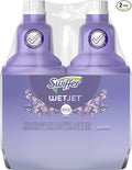 Swiffer WetJet Multi-Purpose Floor Cleaner Solution with Febreze Refill, Hardwood Floor Cleaner, Lavender Scent, 1.25 Liter -42.2 Fl Oz (Pack of 2)