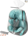 Storage Standard Large Clear Plastic Bags for Storage 6-Pack - Waterproof Extra Large Plastic Bags with Zip Ties, Heavy-Duty Cover for Pillows, Comforters, Chair Cushions & Textiles - 36 x 50 Inches