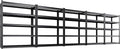 Set of 5 Garage Shelving-3000 lbs 5 Tier Storage Shelves,Adjustable Heavy Duty Metal Shelving Unit and Storage Large Wire Rack,Utility Steel Shelf for Warehouse Industrial Pantry Basement -78"x46"x20"