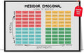 LOLUIS Mental Health Poster, La Salud Mental Spanish Learning Tools Educational Supplies Art Print (Medidor Emocional, Custom Frame Type)