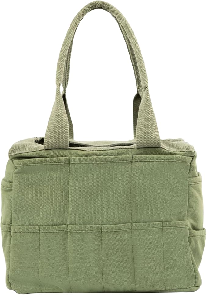 Soolla Studio Bag: Art Supply Storage Organizer & Pottery Tool Bag, Washable Tote, Yarn Bag, Crochet, 30 Pockets, 15+ Colors