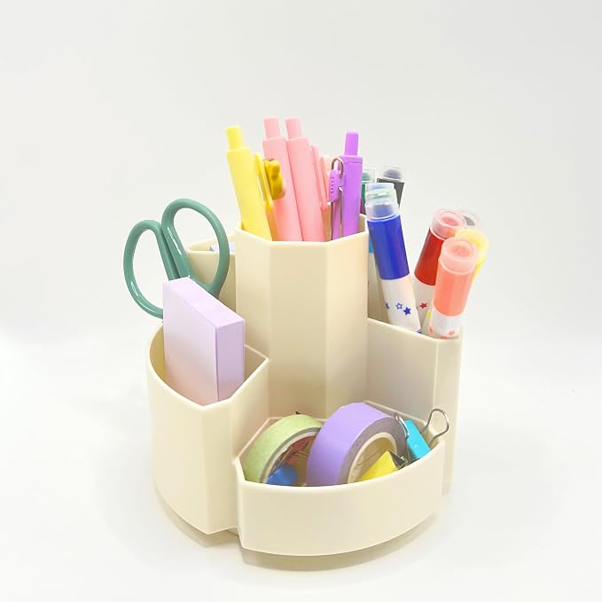 Pen Organizer for Desk Pencil Cup Office Desktop Organizers Cute Pencil Holder Stationery School Supplies for Office, Home, School