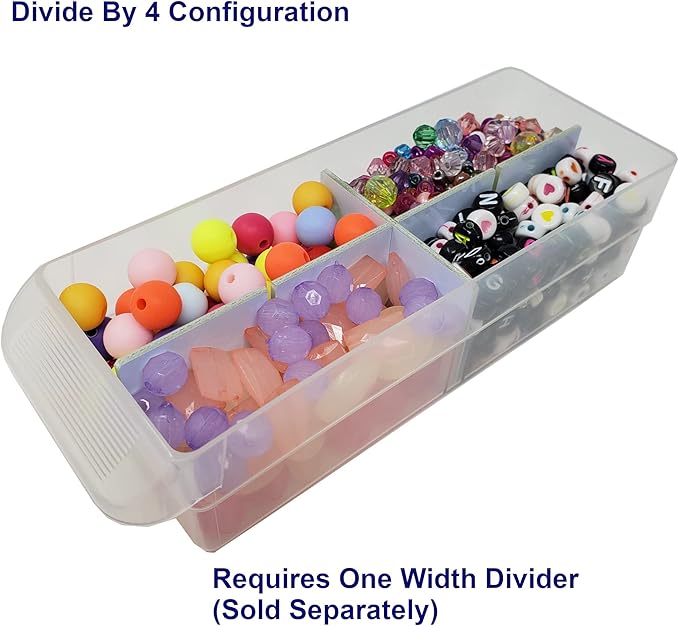 (16-Pack) Small Drawer Configurable Width Dividers compatible with Akro-Mils Plastic Storage Craft Cabinets, (Dividers Only)