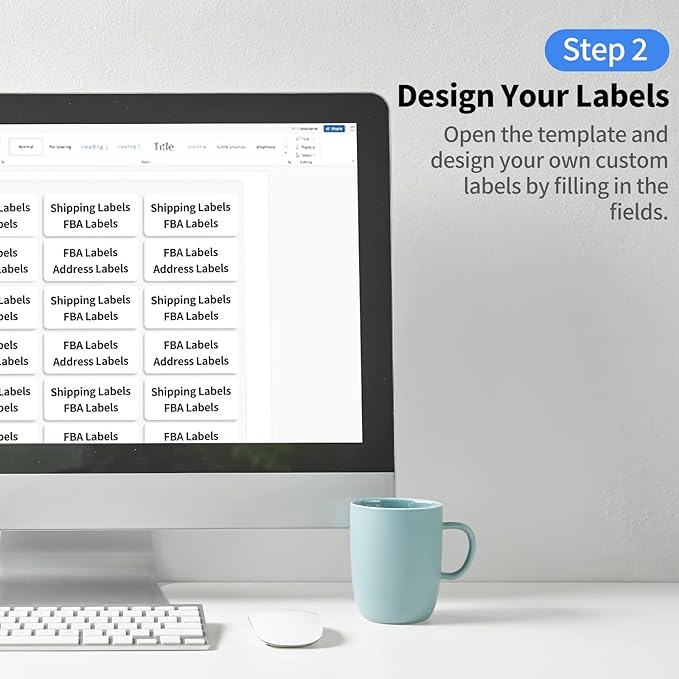 2"x4" Shipping Address Labels, 10-UP Blank Mailing Labels, White Self-Adhesive Customized Stickers for Inkjet and Laser Printer [400 Sheet, 4000 Labels]