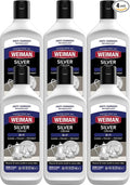 Weiman Silver Cream Cleaner 3-in-1, Anti-Tarnish Technology, Safely Clean, Polish, Shine & Restore, Removes & Prevent Tarnish (Pack of 6)
