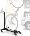 Sttoraboks Vertical Bike Stand, Freestanding Bike Rack Garage Storage Upright Bicycle Floor Stand Indoor Bike Holder with Adjustable Height for Garage & Apartment - for Wheels Sizes up to 29”
