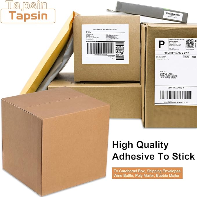 Full Sheet Labels 8.5 X 11, White Matte Sticker Paper, Laser/Inkjet Printing, 1000 Sheets, 1000 Labels, 1 Up Shipping Mailing Address Storage Bin Labels Stickers 8-1/2" x 11"