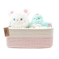 COMFY-HOMI 11.5"x7.5"x4.7" Storage Baskets for Organizing | Cotton Rope Woven Basket | Toy Storage Bin Box | Basket for Shelves, Closet Organizer Bin, Decorative Closet Shelf, 1 Pack
