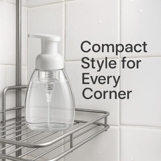 Bar5F 4-Pack Foaming Soap Dispenser Pump Bottle for Dr. Bronner's Castile Liquid Soap 8.5-Ounce