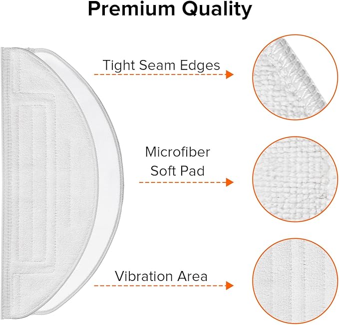 Roborock Mop Cloth for S8+ & S8 & S7 MaxV Robot Vacuum (2 Pcs)