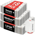 18pcs Vacuum Seal Bags for Clothing Travel, Cordless Pump, Carry-on Size Compression Packing Bags, 4000Pa Suction & 2400mAh Battery, Vacuum Storage Bags for Clothes, Luggage, Suitcase, Space Saver
