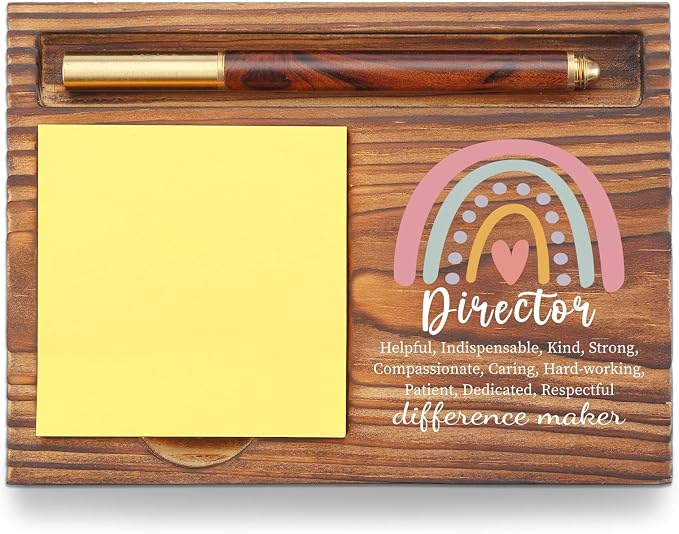 Director Gift Sticky Note Holder, Film School Student Thank You Appreciation Gifts for Director, Phd Graduation Gift Self-Stick Note Pad Holders TZP63