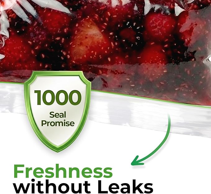 Sandwich Bags 150 Count Resealable, Super Strong Zipper 5.9" x 6.7" Size Perfect For School, Work and Lunch Prep Reusable Sandwich Bags