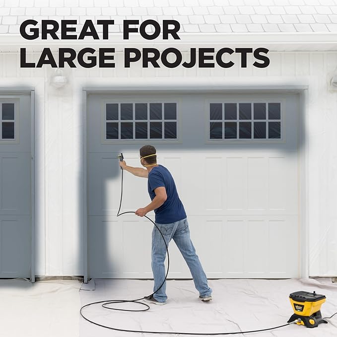 Wagner Spraytech 2422951 Control Pro 130 Paint Sprayer Kit, High Efficiency Airless Sprayer with Low Overspray & 12" Extension, 515 & 413 Tip for Large Projects, Yellow