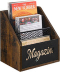YINMIT Magazine Holder, Stepped 3 Tier Magazine Rack Floor | Magazine Storage Basket, Folder Organizer Bin for Magazines, Books, Newspapers