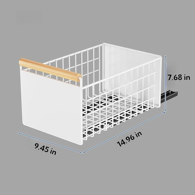 Pull Out Cabinet Organizer, Pull Out Basket Drawers for Cabinets, Slide Out Basket Drawers for Kitchen Cabinets, Cabinet Pull Out Shelves, Under Sink Organizer for Kitchen (Storage Rack Extra-Large)