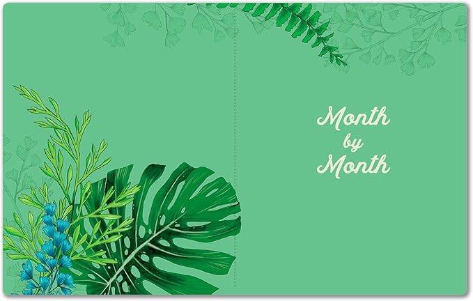 High Note 2026 Monthly Planner, 17-Month Planner: August 2025 – December 2026, 7.75" x 9.75", Greenery with Flexible Cover, Gold Foil, Project & Goal Planning Pages