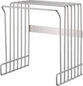 Geetery Wall Mount Cutting Board Rack 6-slot Metal Wire Polished Stainless Steel Cutting Board Organizer Holder for Commercial Kitchen Fits Baking Sheets and Pans Lids 9.5" x 7.4" x 10.5"
