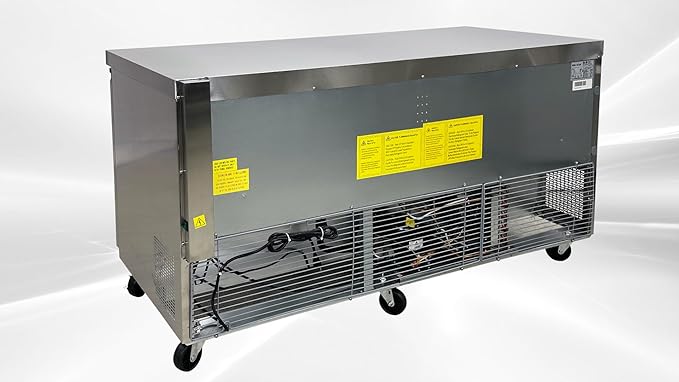Commercial Undercounter Freezer, ETL 3 Doors, Stainless Steel, 115V/60HZ Restaurant 0°F to -8°F, 72" W 19 Cu. Ft.
