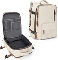 WONHOX Travel Backpack Women, Carry On Backpack for Men, Hiking Laptop Backpack Waterproof Outdoor Sports Rucksack Casual Daypack, Beige Brown