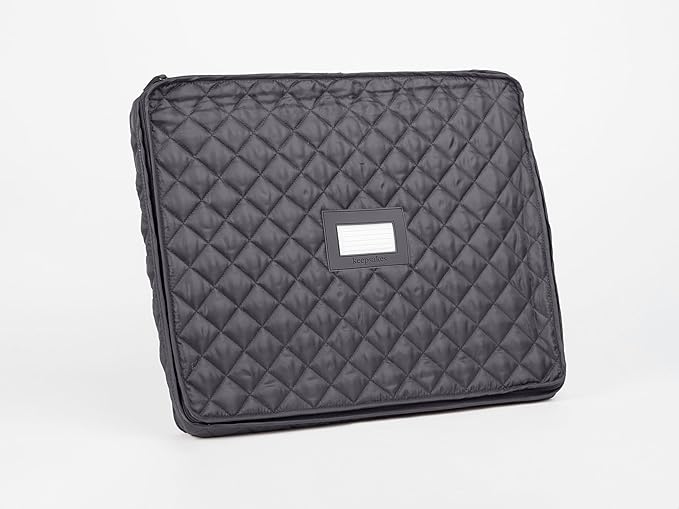 Covermates Keepsakes - Serveware Storage - Padded Protection - ID Window - Stain Resistant - Machine Washable - China Storage, Slate