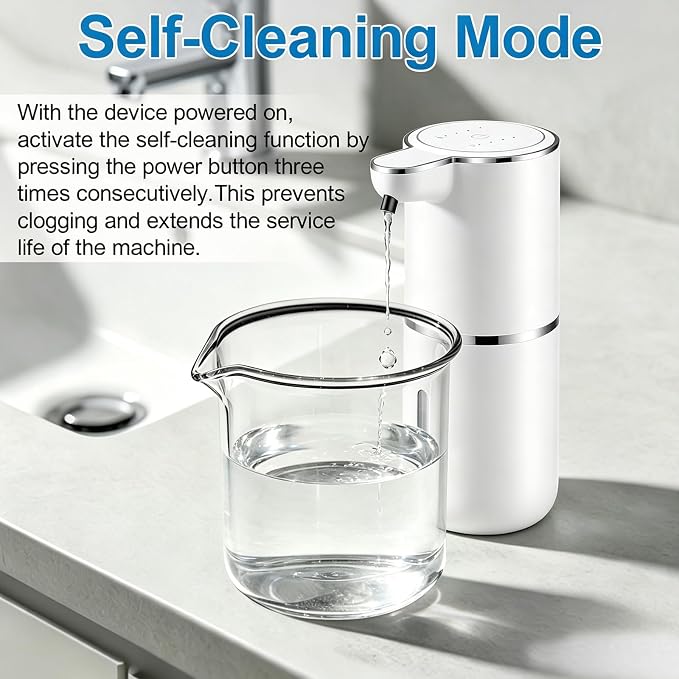 2 Pack Automatic Soap Dispenser,Automatic Liquid Soap Dispenser Touchless,12.8oz/380ml USB Rechargeabled Wall Mounted Smart Soap Dispensers for Bathroom Kitchen Dish Soap