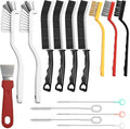 15Pcs Household Gap Cleaning Brush Set, Grout Cleaner Brush, Hard Bristle Crevice Cleaning Tool, Deep Cleaning of Kitchens and Bathrooms' inaccessible Corners and Recesses
