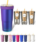 Frost Buddy Togo Buddy 30oz Tumbler - Insulated Stainless Steel (Nebula) | Double-wall vacuum insulated | Spill-proof flip lid | 18/8 premium stainless steel