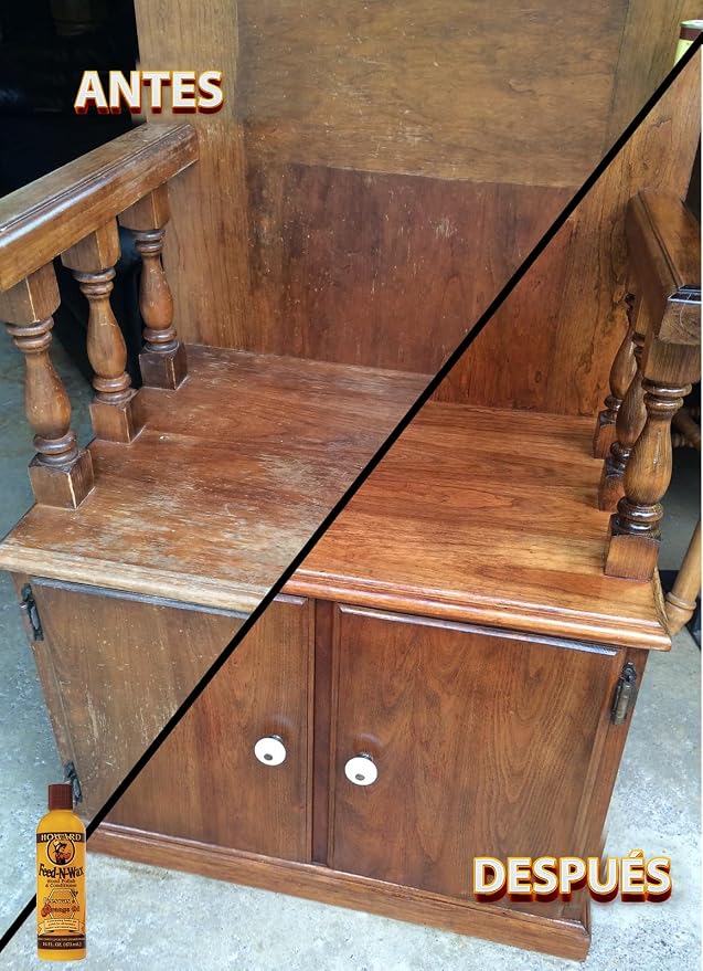 Howard Feed N Wax Wood Polish and Conditioner, and Howard Orange Oil Wood Polish, Wood Furniture Cleaner and Teak Wood Cleaner