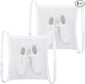 2pcs Shoe Dryer Bag Sneaker Shoes Laundry Bags 16.14 x 16.14 Inch Dry Net Bag for Dryers Sneakers Large with Zipper and Strap for Shoes Sneaker Mesh for Washing Machine