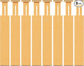 BAMBUROBA Bamboo Drawer Dividers, Adjustable Expandable Drawer Organization Separators - 17-22" for Bedroom, Bathroom, Dresser and Office - 8-Pack