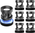 Maveek Magnetic Cable Holder 6 Pack, Stainless Steel Cord Clips Wire Organizer Office Desk Accessories USB Charging Cords Management Nightstand (Metallic Black)