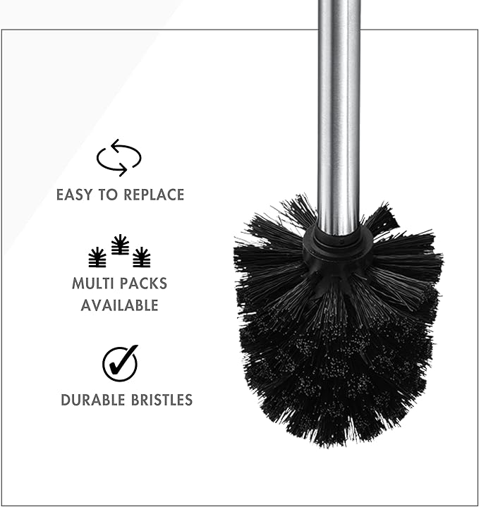 Toilet Brush Replacement Heads for ToiletTree Product Brushes (2)