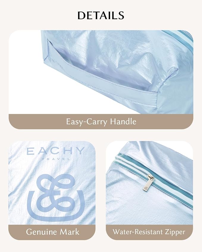 EACHY Shoe Bag for Travel, Water-Resistant Shoe Pouch for Gym, Odor-Resistant Soccer Cleats Bag for Sport