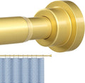 Shower Curtain Rod Gold Tension Rod 36 to 63 Inch Spring Curtain Rod Shower rod Non Slip shower curtain rod 1pcs for Windows No Drilling Adjustable Tension Rods of Curtain Window Closet Kitchen