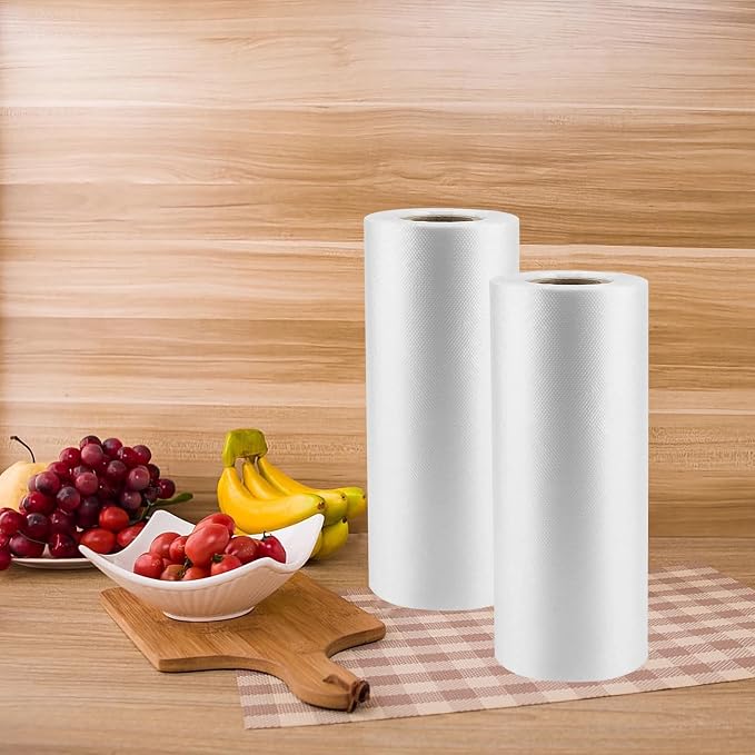 2 Rolls Plastic Produce Bags for Groceries, 35x50cm(14x20in) Durable Clear Food Storage Bags for Bread, Fruits, Vegetables, Shopping Poly Packing Bag, 700 Pcs